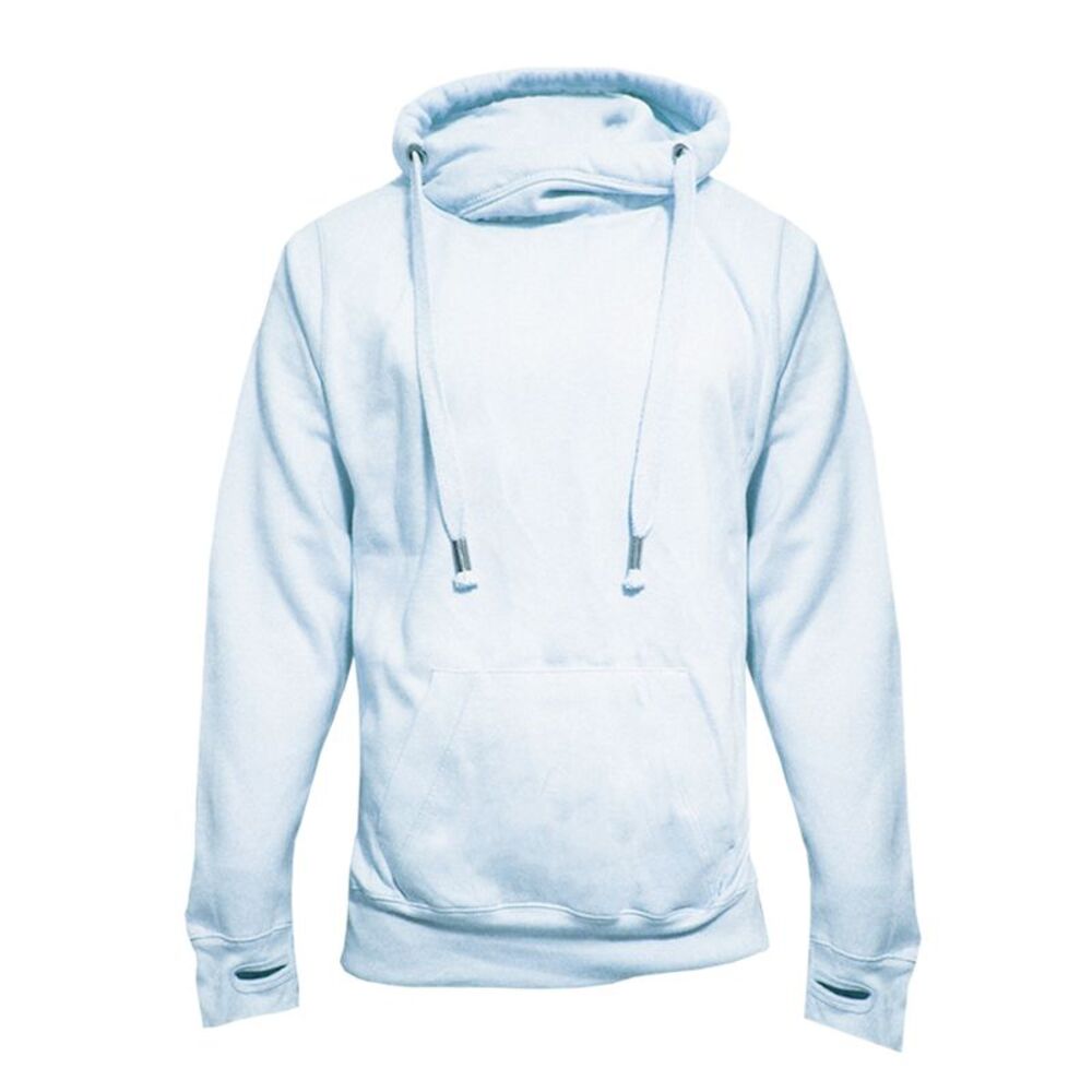 Awdis Unisex Adult Cross Neck Hoodie / Sky Blue